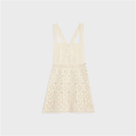 TRIOMPHE MINI DRESS IN CROCHETED COTTON 